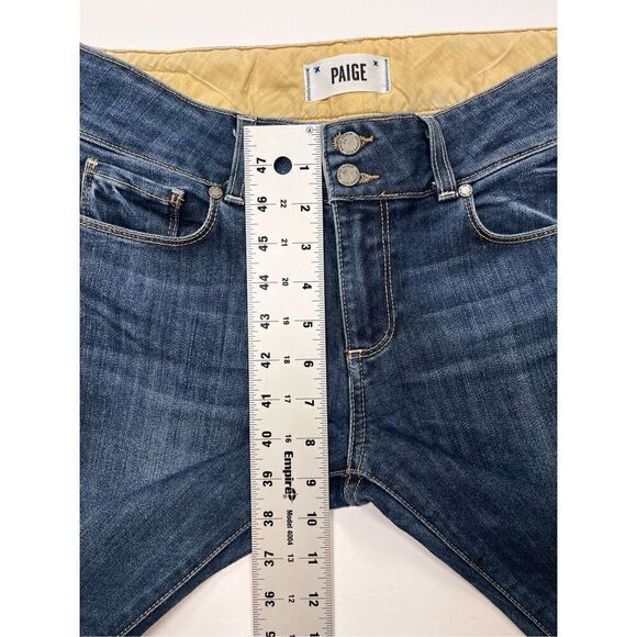 PAIGE Premium Denim Hidden Hills High Rise Bootcut Jeans Double Button Size 28 - Picture 6 of 8